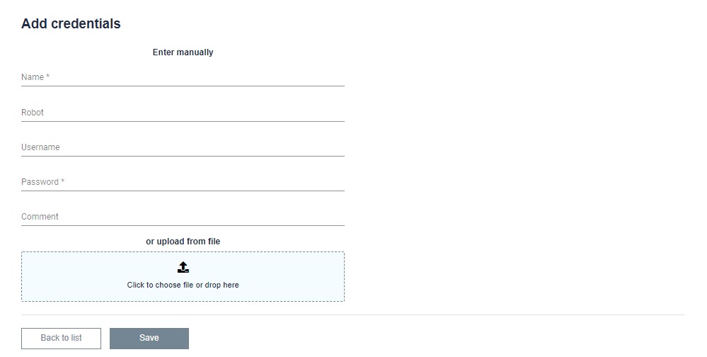 AddRobotCredentials